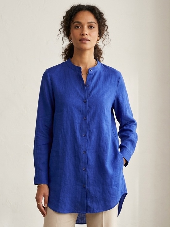 Eileen Fisher Tops - Eileen Fisher Deep Blue Tunic Top
oversize